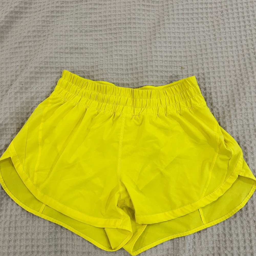 lululemon athletica Yellow Women’s Running Shorts